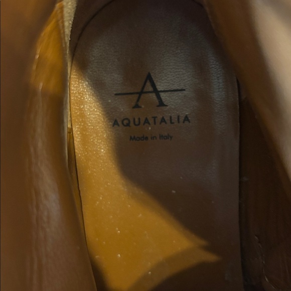 Aquatalia Black Leather Pointed-Toe Ankle Booties - Picture 5 of 6